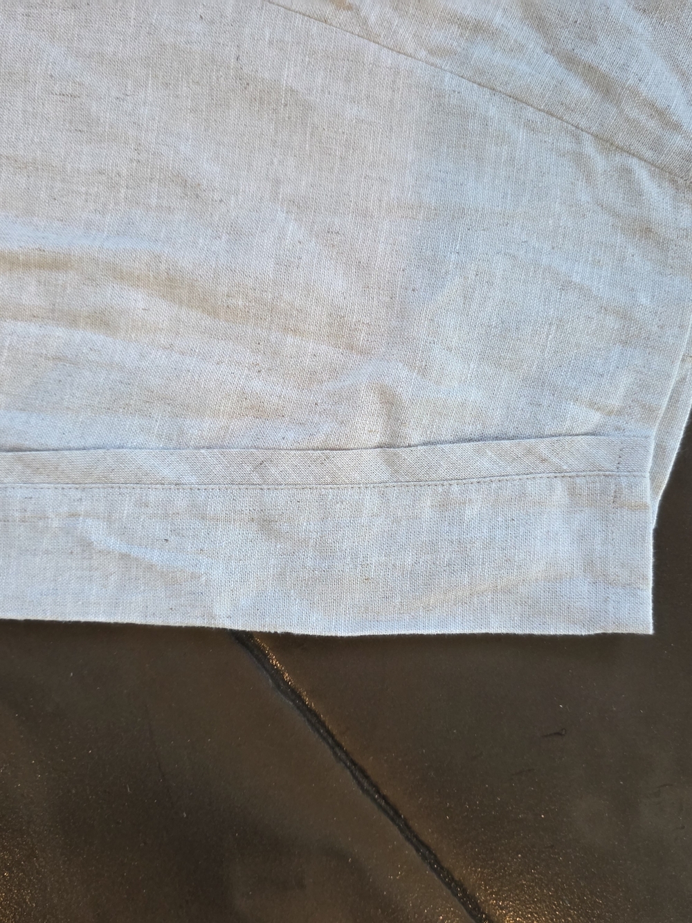 Maison d’Amélie Paris Linen Blend Barrel Pants S/P Beige Pull On Boho - Picture 3 of 10